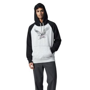 *AMERICAN EAGLE VINTAGE LABEL* Fleece Hoodie So Thick & Soft Men's Medium